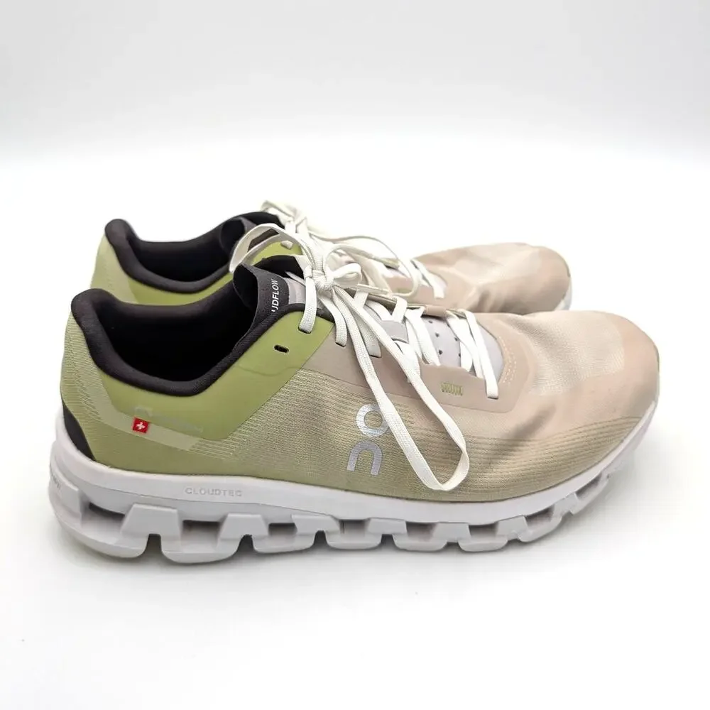 On Running Cloudflow 4 Sneaker Shoes Lace-Up Men's Zest Frost Size US9.5 EU43